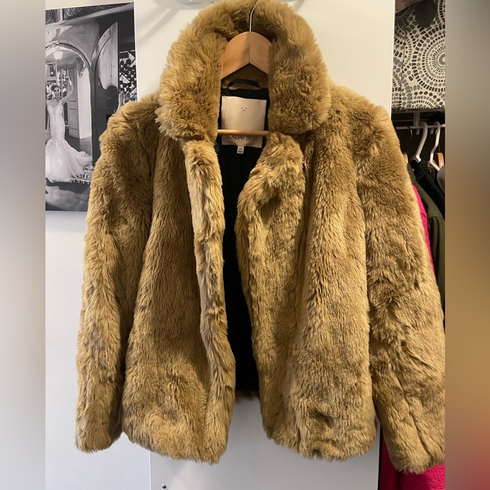 Aritzia - Sundays best faux fur jacket